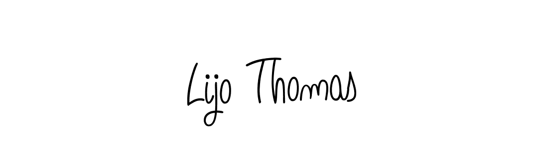 Best and Professional Signature Style for Lijo Thomas. Angelique-Rose-font-FFP Best Signature Style Collection. Lijo Thomas signature style 5 images and pictures png