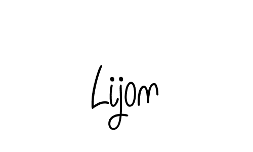 How to make Lijon signature? Angelique-Rose-font-FFP is a professional autograph style. Create handwritten signature for Lijon name. Lijon signature style 5 images and pictures png