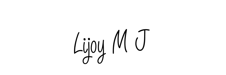 You should practise on your own different ways (Angelique-Rose-font-FFP) to write your name (Lijoy M J) in signature. don't let someone else do it for you. Lijoy M J signature style 5 images and pictures png