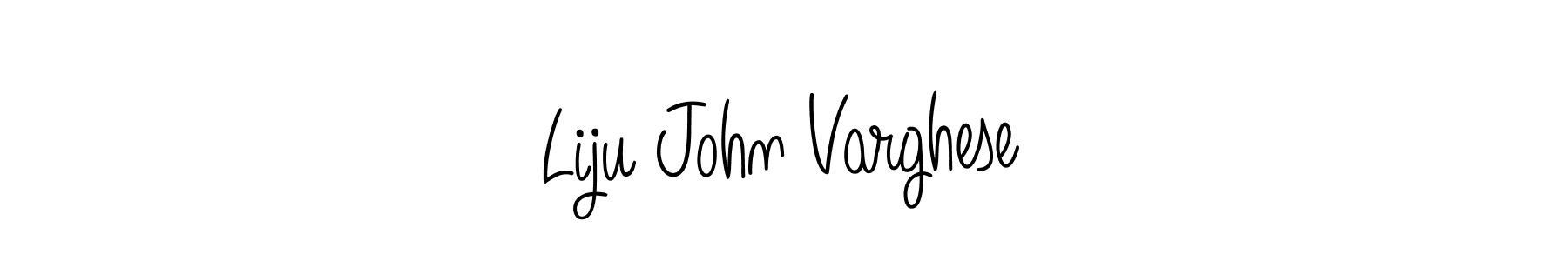 Design your own signature with our free online signature maker. With this signature software, you can create a handwritten (Angelique-Rose-font-FFP) signature for name Liju John Varghese. Liju John Varghese signature style 5 images and pictures png