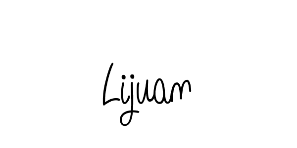 if you are searching for the best signature style for your name Lijuan. so please give up your signature search. here we have designed multiple signature styles  using Angelique-Rose-font-FFP. Lijuan signature style 5 images and pictures png