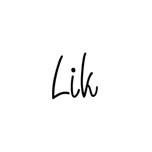 How to make Lik signature? Angelique-Rose-font-FFP is a professional autograph style. Create handwritten signature for Lik name. Lik signature style 5 images and pictures png