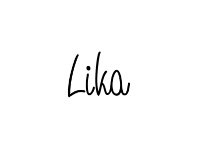How to make Lika signature? Angelique-Rose-font-FFP is a professional autograph style. Create handwritten signature for Lika name. Lika signature style 5 images and pictures png