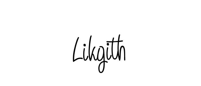 Likgith stylish signature style. Best Handwritten Sign (Angelique-Rose-font-FFP) for my name. Handwritten Signature Collection Ideas for my name Likgith. Likgith signature style 5 images and pictures png