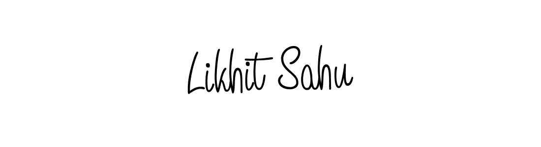 Use a signature maker to create a handwritten signature online. With this signature software, you can design (Angelique-Rose-font-FFP) your own signature for name Likhit Sahu. Likhit Sahu signature style 5 images and pictures png