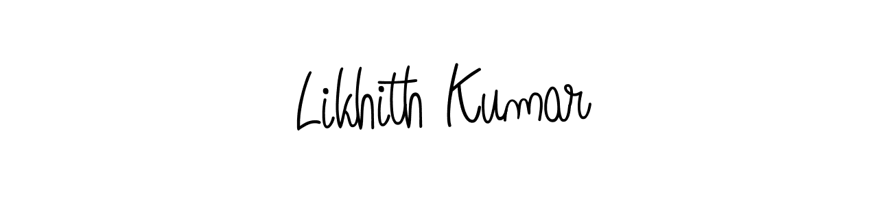 How to make Likhith Kumar signature? Angelique-Rose-font-FFP is a professional autograph style. Create handwritten signature for Likhith Kumar name. Likhith Kumar signature style 5 images and pictures png