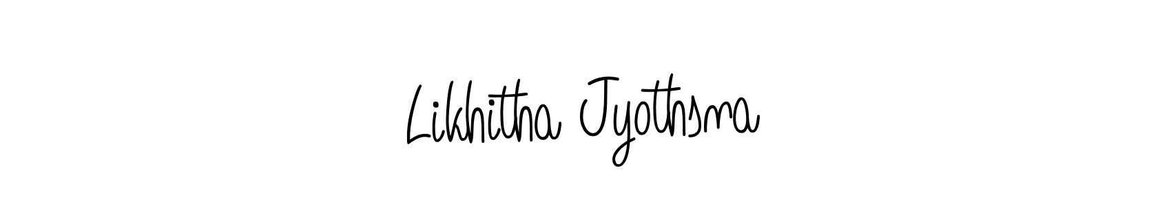 Angelique-Rose-font-FFP is a professional signature style that is perfect for those who want to add a touch of class to their signature. It is also a great choice for those who want to make their signature more unique. Get Likhitha Jyothsna name to fancy signature for free. Likhitha Jyothsna signature style 5 images and pictures png