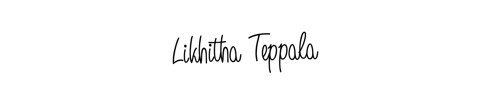 if you are searching for the best signature style for your name Likhitha Teppala. so please give up your signature search. here we have designed multiple signature styles  using Angelique-Rose-font-FFP. Likhitha Teppala signature style 5 images and pictures png