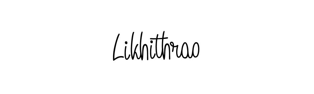 How to make Likhithrao signature? Angelique-Rose-font-FFP is a professional autograph style. Create handwritten signature for Likhithrao name. Likhithrao signature style 5 images and pictures png