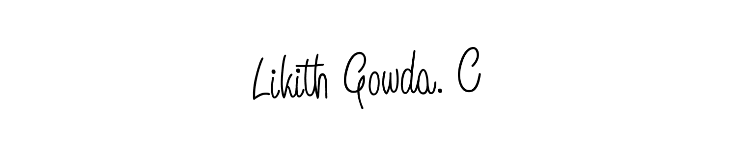 if you are searching for the best signature style for your name Likith Gowda. C. so please give up your signature search. here we have designed multiple signature styles  using Angelique-Rose-font-FFP. Likith Gowda. C signature style 5 images and pictures png