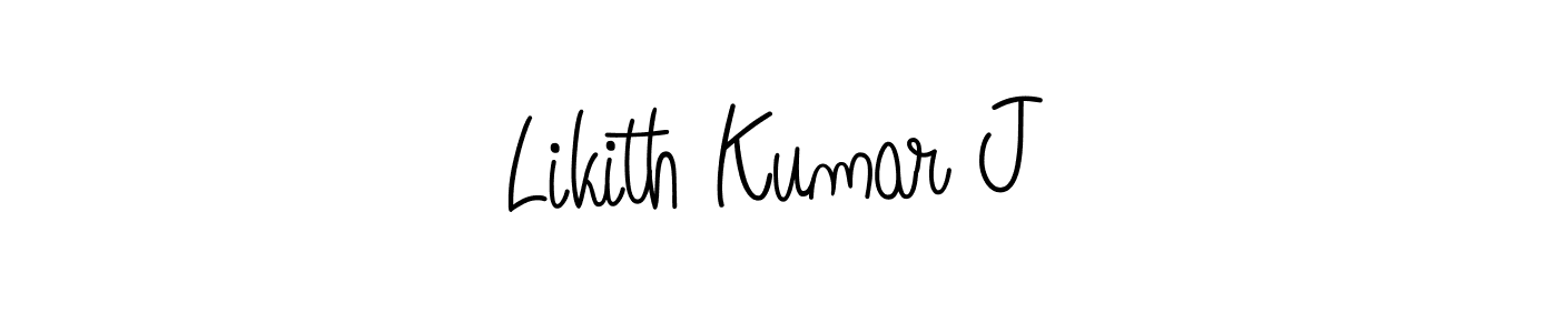 Make a beautiful signature design for name Likith Kumar J. With this signature (Angelique-Rose-font-FFP) style, you can create a handwritten signature for free. Likith Kumar J signature style 5 images and pictures png