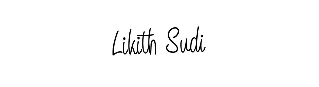 Design your own signature with our free online signature maker. With this signature software, you can create a handwritten (Angelique-Rose-font-FFP) signature for name Likith Sudi. Likith Sudi signature style 5 images and pictures png