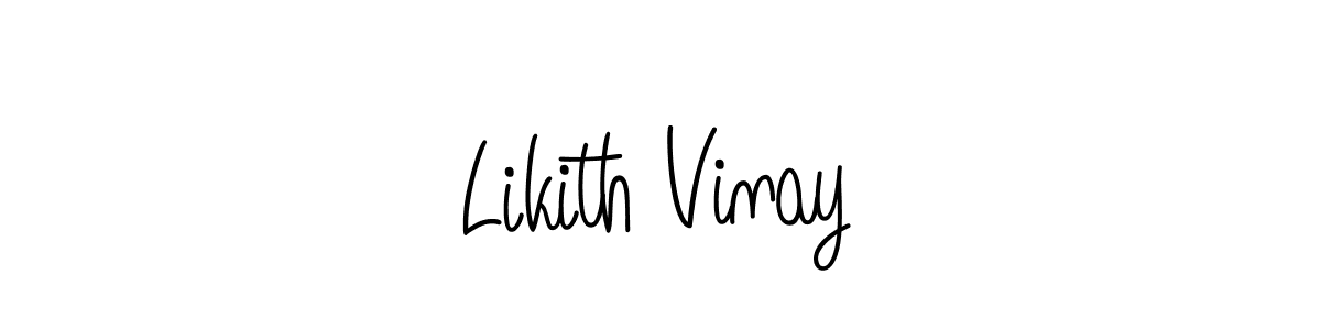 How to Draw Likith Vinay signature style? Angelique-Rose-font-FFP is a latest design signature styles for name Likith Vinay. Likith Vinay signature style 5 images and pictures png