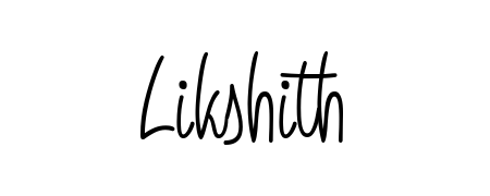 The best way (Angelique-Rose-font-FFP) to make a short signature is to pick only two or three words in your name. For converting this name Likshith. Likshith signature style 5 images and pictures png