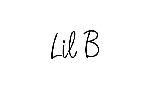 Use a signature maker to create a handwritten signature online. With this signature software, you can design (Angelique-Rose-font-FFP) your own signature for name Lil B. Lil B signature style 5 images and pictures png