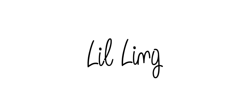 Lil Ling stylish signature style. Best Handwritten Sign (Angelique-Rose-font-FFP) for my name. Handwritten Signature Collection Ideas for my name Lil Ling. Lil Ling signature style 5 images and pictures png