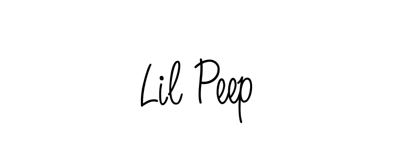 How to make Lil Peep name signature. Use Angelique-Rose-font-FFP style for creating short signs online. This is the latest handwritten sign. Lil Peep signature style 5 images and pictures png