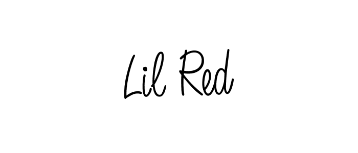 How to make Lil Red name signature. Use Angelique-Rose-font-FFP style for creating short signs online. This is the latest handwritten sign. Lil Red signature style 5 images and pictures png