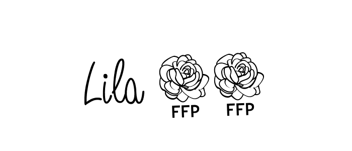 Design your own signature with our free online signature maker. With this signature software, you can create a handwritten (Angelique-Rose-font-FFP) signature for name Lila 50. Lila 50 signature style 5 images and pictures png