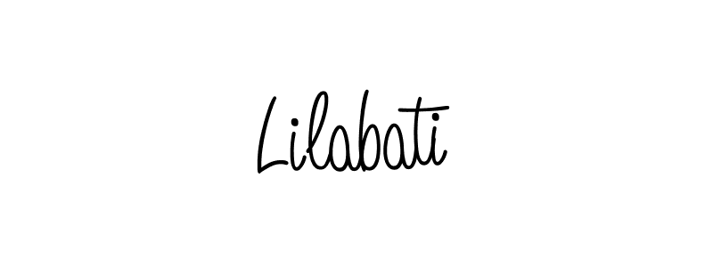 Design your own signature with our free online signature maker. With this signature software, you can create a handwritten (Angelique-Rose-font-FFP) signature for name Lilabati. Lilabati signature style 5 images and pictures png