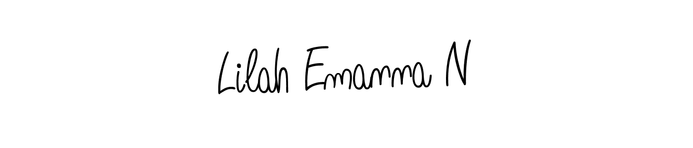 Also we have Lilah Emanna N name is the best signature style. Create professional handwritten signature collection using Angelique-Rose-font-FFP autograph style. Lilah Emanna N signature style 5 images and pictures png