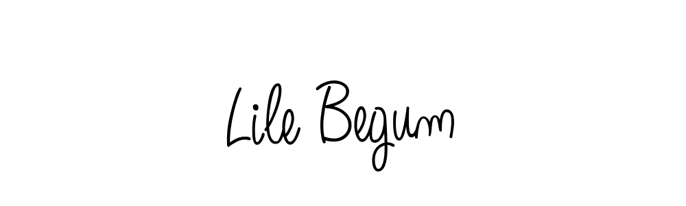 Make a beautiful signature design for name Lile Begum. Use this online signature maker to create a handwritten signature for free. Lile Begum signature style 5 images and pictures png