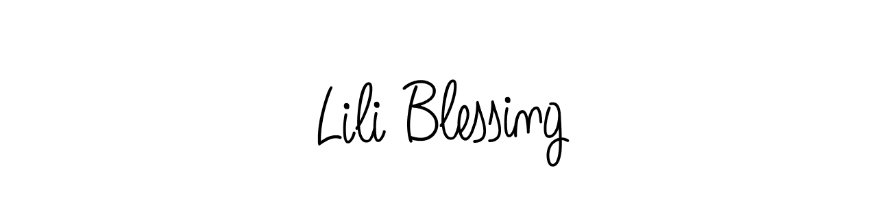 if you are searching for the best signature style for your name Lili Blessing. so please give up your signature search. here we have designed multiple signature styles  using Angelique-Rose-font-FFP. Lili Blessing signature style 5 images and pictures png