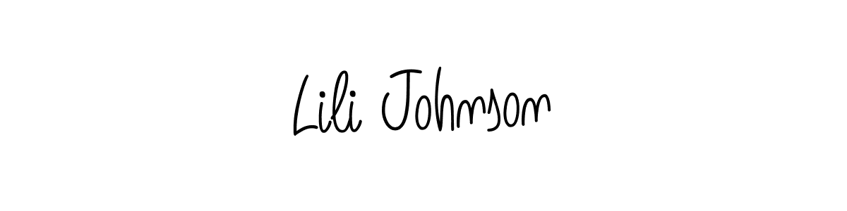 This is the best signature style for the Lili Johnson name. Also you like these signature font (Angelique-Rose-font-FFP). Mix name signature. Lili Johnson signature style 5 images and pictures png