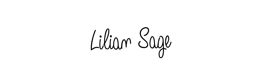 if you are searching for the best signature style for your name Lilian Sage. so please give up your signature search. here we have designed multiple signature styles  using Angelique-Rose-font-FFP. Lilian Sage signature style 5 images and pictures png