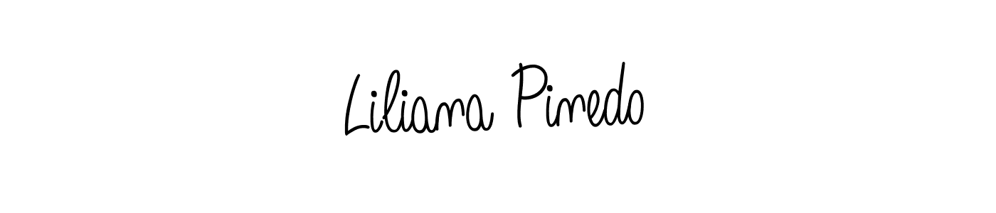 Create a beautiful signature design for name Liliana Pinedo. With this signature (Angelique-Rose-font-FFP) fonts, you can make a handwritten signature for free. Liliana Pinedo signature style 5 images and pictures png