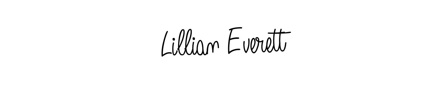 Design your own signature with our free online signature maker. With this signature software, you can create a handwritten (Angelique-Rose-font-FFP) signature for name Lillian Everett. Lillian Everett signature style 5 images and pictures png
