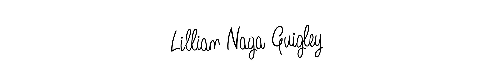 Also we have Lillian Naga Guigley name is the best signature style. Create professional handwritten signature collection using Angelique-Rose-font-FFP autograph style. Lillian Naga Guigley signature style 5 images and pictures png