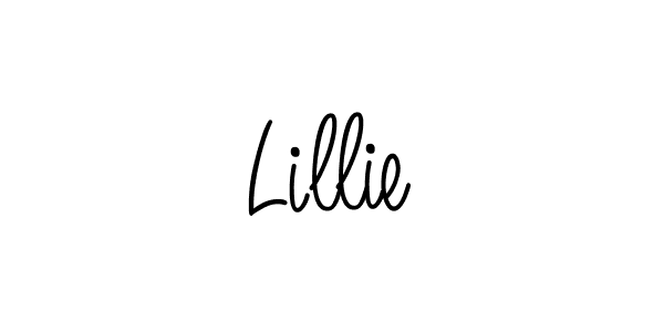 The best way (Angelique-Rose-font-FFP) to make a short signature is to pick only two or three words in your name. The name Lillie include a total of six letters. For converting this name. Lillie signature style 5 images and pictures png