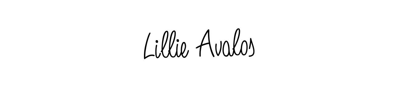Design your own signature with our free online signature maker. With this signature software, you can create a handwritten (Angelique-Rose-font-FFP) signature for name Lillie Avalos. Lillie Avalos signature style 5 images and pictures png