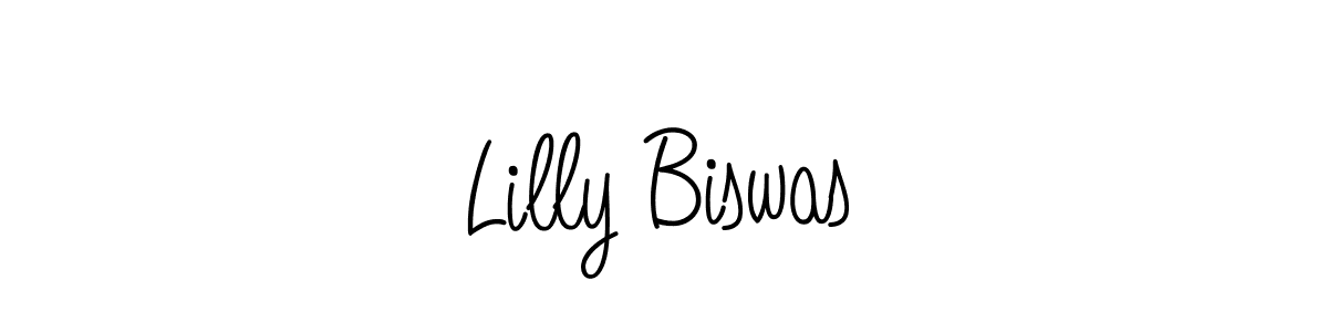 Also we have Lilly Biswas name is the best signature style. Create professional handwritten signature collection using Angelique-Rose-font-FFP autograph style. Lilly Biswas signature style 5 images and pictures png