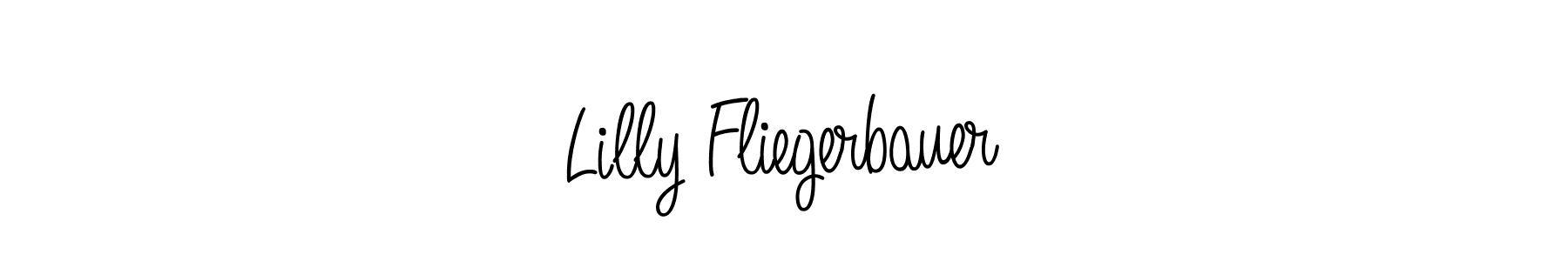 How to make Lilly Fliegerbauer name signature. Use Angelique-Rose-font-FFP style for creating short signs online. This is the latest handwritten sign. Lilly Fliegerbauer signature style 5 images and pictures png