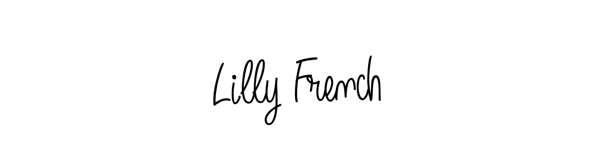 How to Draw Lilly French signature style? Angelique-Rose-font-FFP is a latest design signature styles for name Lilly French. Lilly French signature style 5 images and pictures png