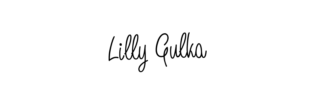 Create a beautiful signature design for name Lilly Gulka. With this signature (Angelique-Rose-font-FFP) fonts, you can make a handwritten signature for free. Lilly Gulka signature style 5 images and pictures png