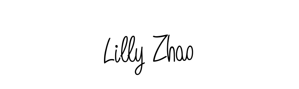 Also we have Lilly Zhao name is the best signature style. Create professional handwritten signature collection using Angelique-Rose-font-FFP autograph style. Lilly Zhao signature style 5 images and pictures png