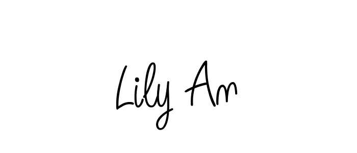 Lily An stylish signature style. Best Handwritten Sign (Angelique-Rose-font-FFP) for my name. Handwritten Signature Collection Ideas for my name Lily An. Lily An signature style 5 images and pictures png