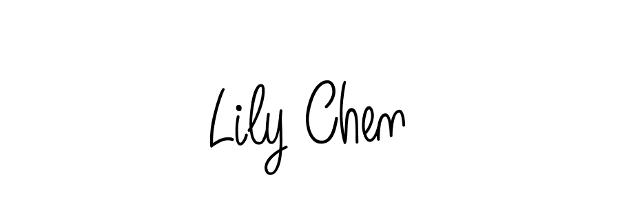 Make a beautiful signature design for name Lily Chen. With this signature (Angelique-Rose-font-FFP) style, you can create a handwritten signature for free. Lily Chen signature style 5 images and pictures png