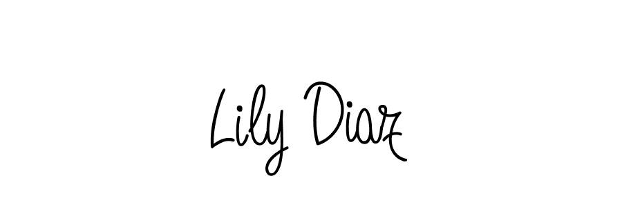 How to make Lily Diaz signature? Angelique-Rose-font-FFP is a professional autograph style. Create handwritten signature for Lily Diaz name. Lily Diaz signature style 5 images and pictures png