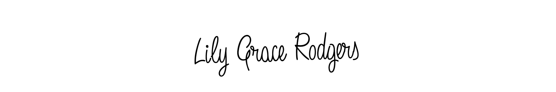 Create a beautiful signature design for name Lily Grace Rodgers. With this signature (Angelique-Rose-font-FFP) fonts, you can make a handwritten signature for free. Lily Grace Rodgers signature style 5 images and pictures png