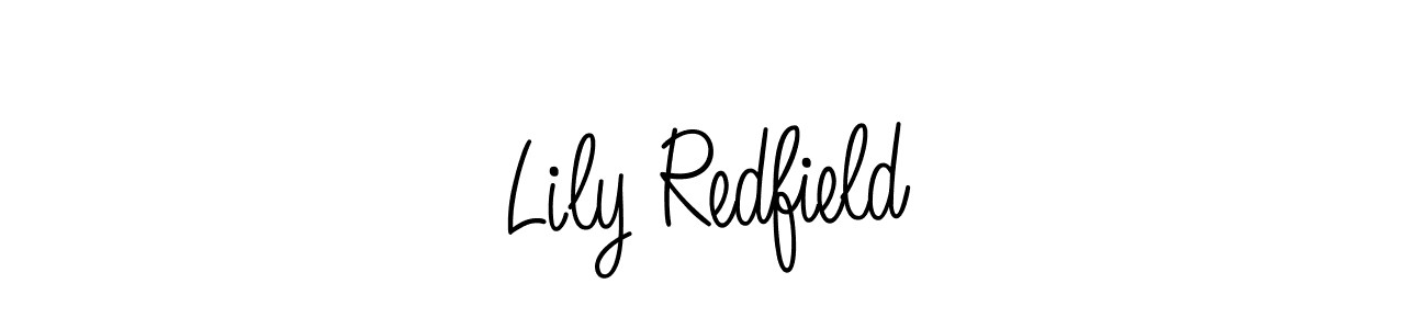 The best way (Angelique-Rose-font-FFP) to make a short signature is to pick only two or three words in your name. The name Lily Redfield include a total of six letters. For converting this name. Lily Redfield signature style 5 images and pictures png