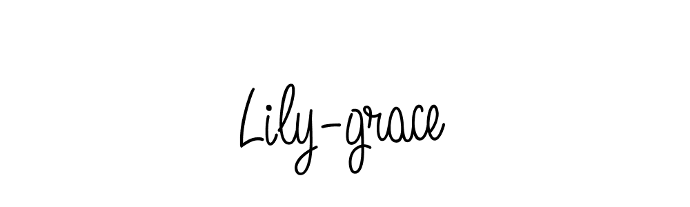 Make a beautiful signature design for name Lily-grace. With this signature (Angelique-Rose-font-FFP) style, you can create a handwritten signature for free. Lily-grace signature style 5 images and pictures png