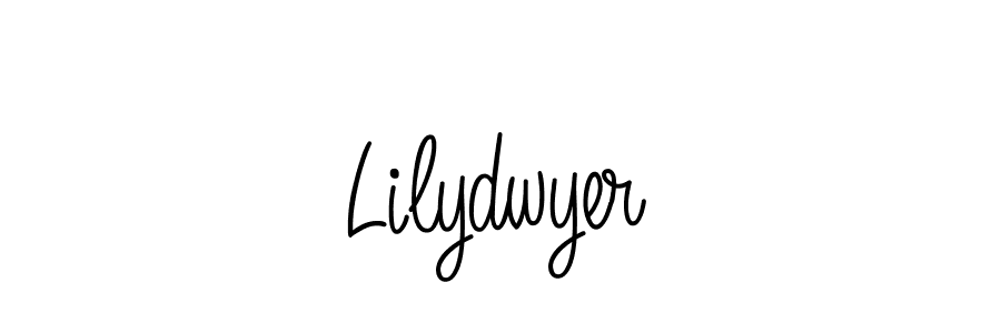 How to Draw Lilydwyer signature style? Angelique-Rose-font-FFP is a latest design signature styles for name Lilydwyer. Lilydwyer signature style 5 images and pictures png