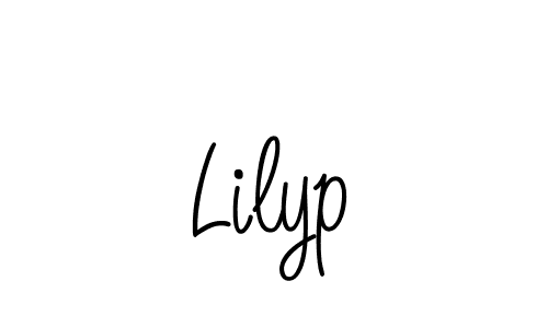 Lilyp stylish signature style. Best Handwritten Sign (Angelique-Rose-font-FFP) for my name. Handwritten Signature Collection Ideas for my name Lilyp. Lilyp signature style 5 images and pictures png