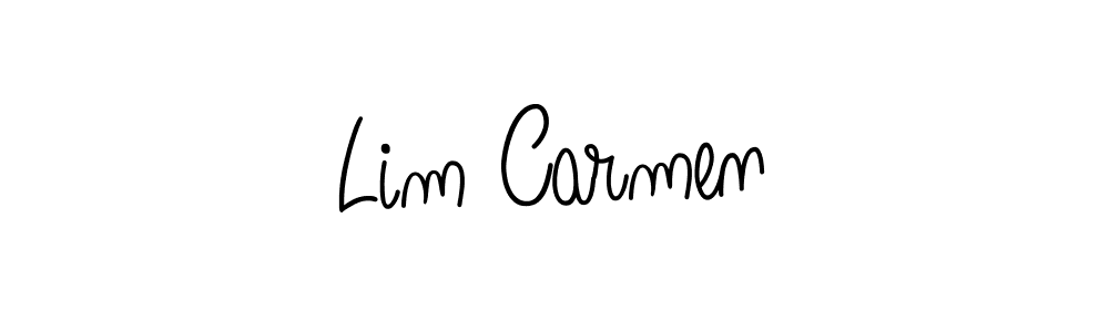 Also we have Lim Carmen name is the best signature style. Create professional handwritten signature collection using Angelique-Rose-font-FFP autograph style. Lim Carmen signature style 5 images and pictures png
