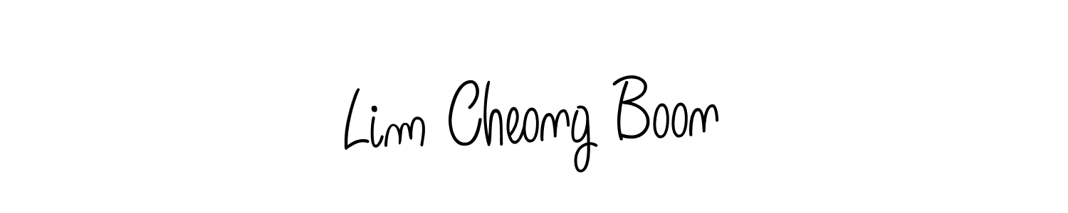 Make a beautiful signature design for name Lim Cheong Boon. With this signature (Angelique-Rose-font-FFP) style, you can create a handwritten signature for free. Lim Cheong Boon signature style 5 images and pictures png