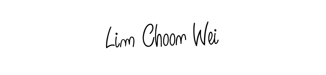 Make a beautiful signature design for name Lim Choon Wei. With this signature (Angelique-Rose-font-FFP) style, you can create a handwritten signature for free. Lim Choon Wei signature style 5 images and pictures png